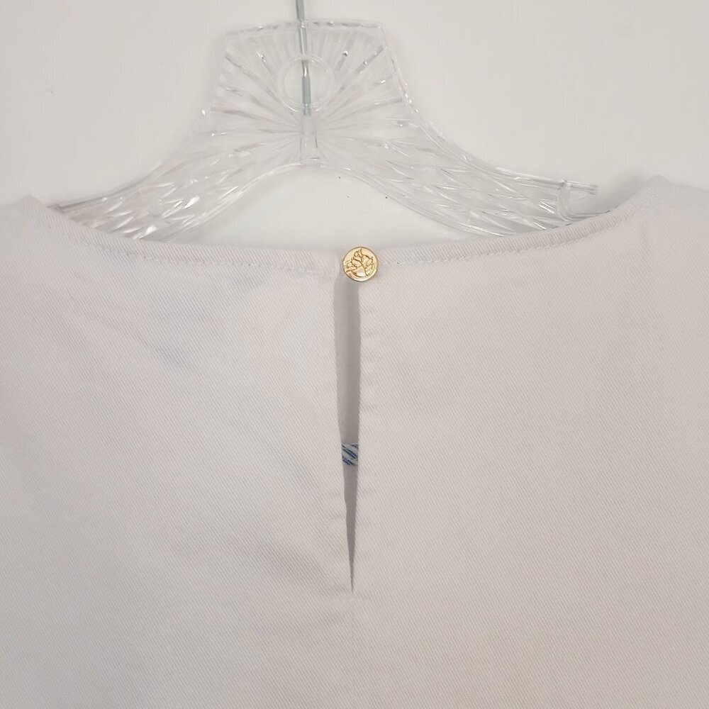 Draper James White Denim Shift Dress - Picture 6 of 12